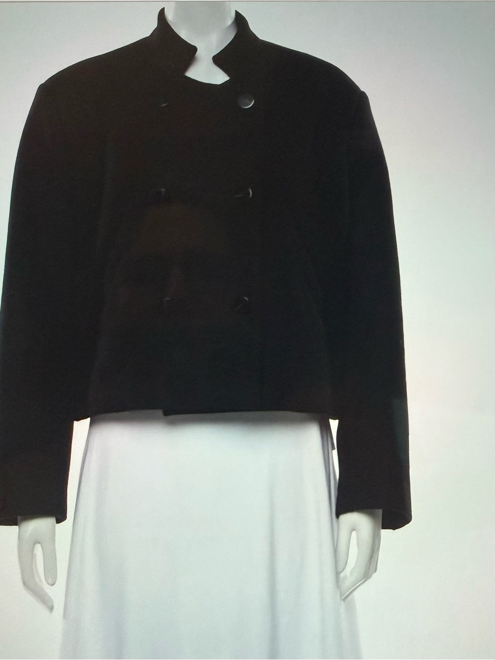 BA&SH Black Cropped Women's Jacket - Classic Button Front
